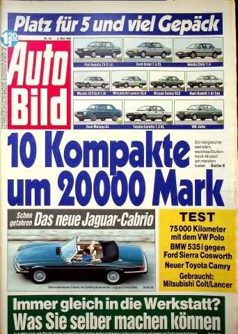 Deckblatt Auto Bild (18/1988)